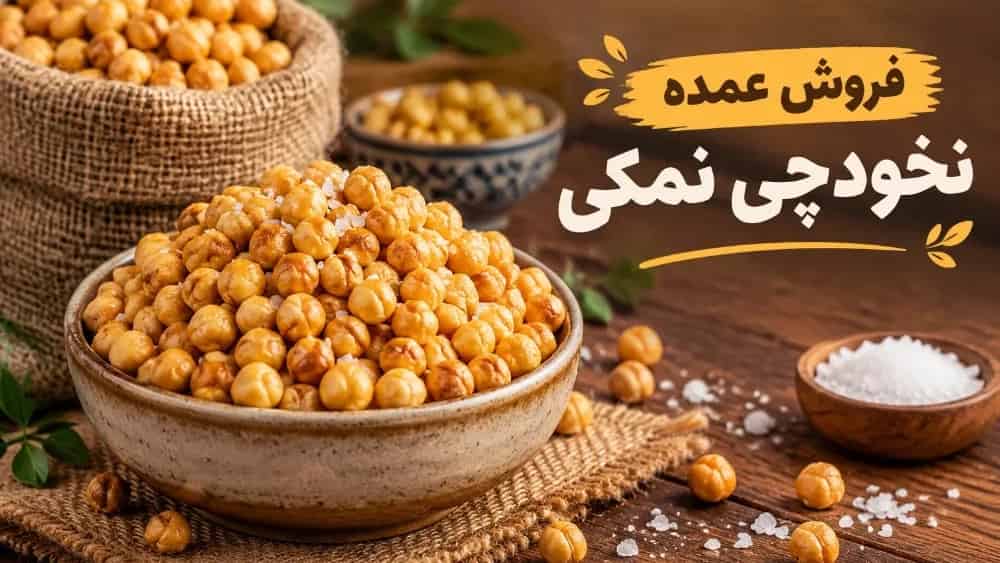 فروش عمده نخودچی نمکی با قیمت تولیدکننده