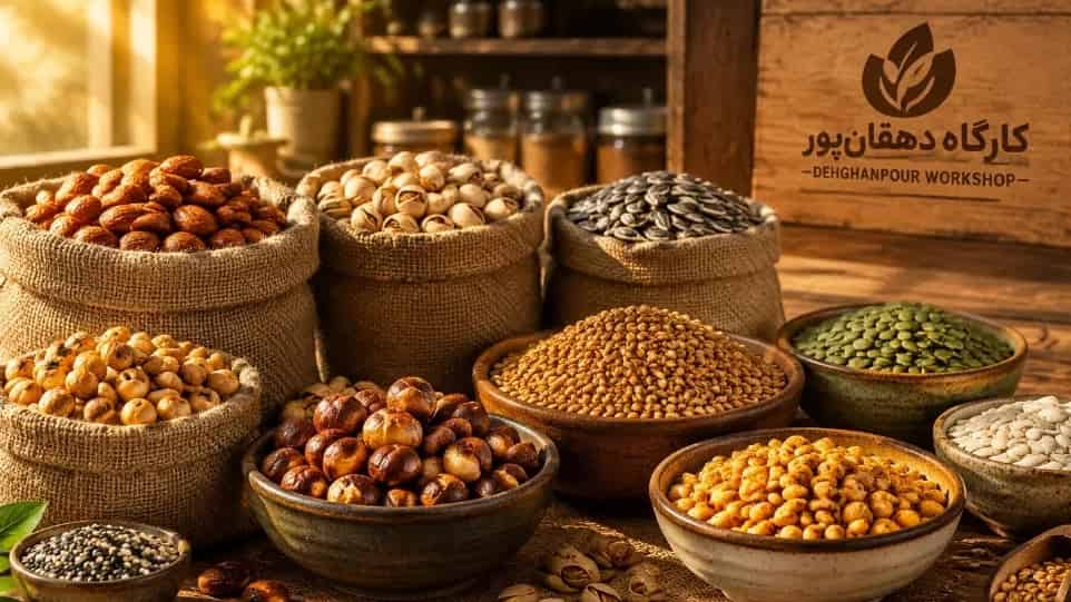 خرید عمده محصولات برشته از کارگاه دهقان‌ پور